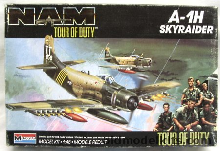 Monogram 1/48 A-1H Skyraider NAM Tour of Duty, 5454 plastic model kit